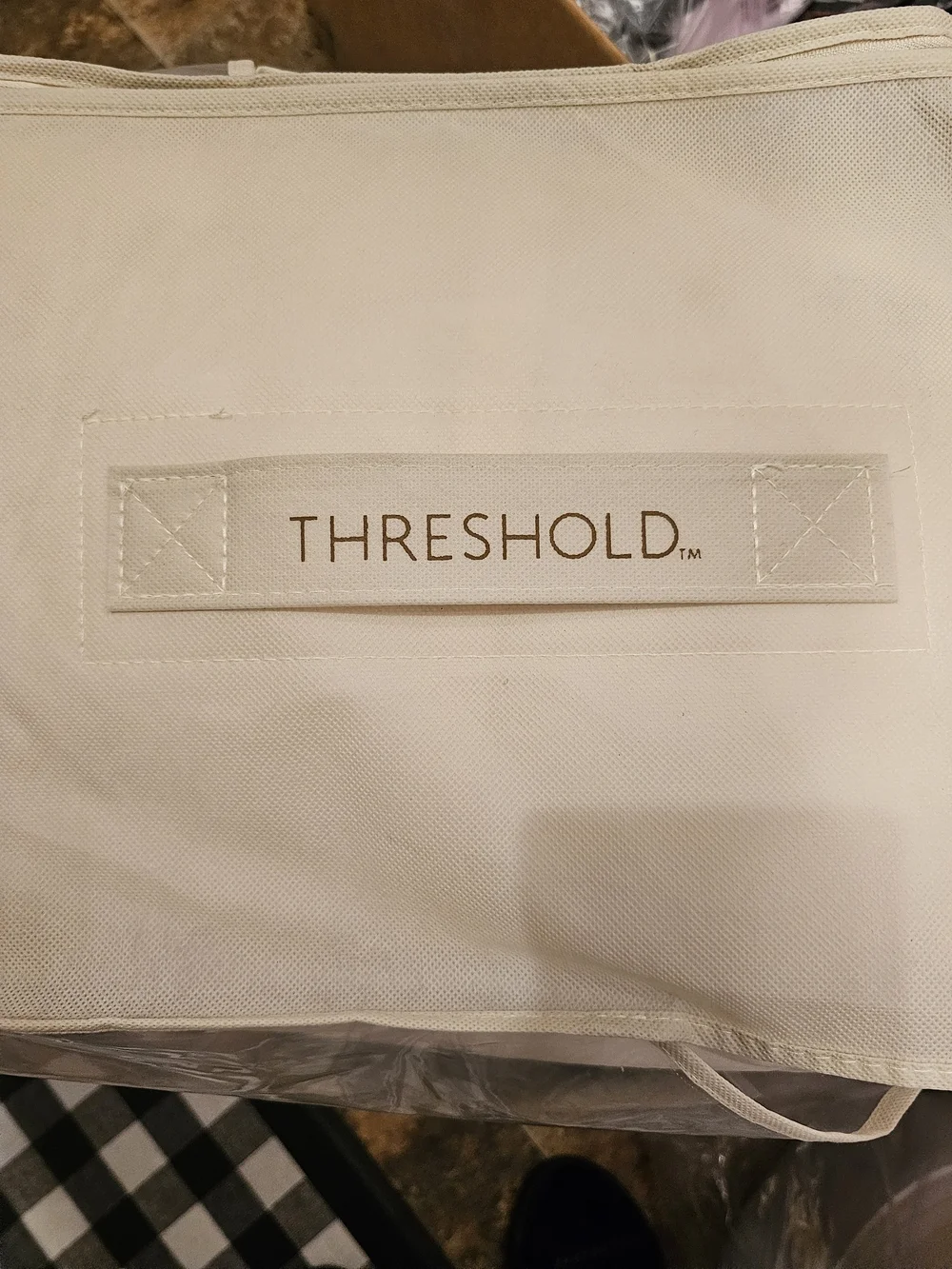 Threshold Velvet Comforter Set - Cream